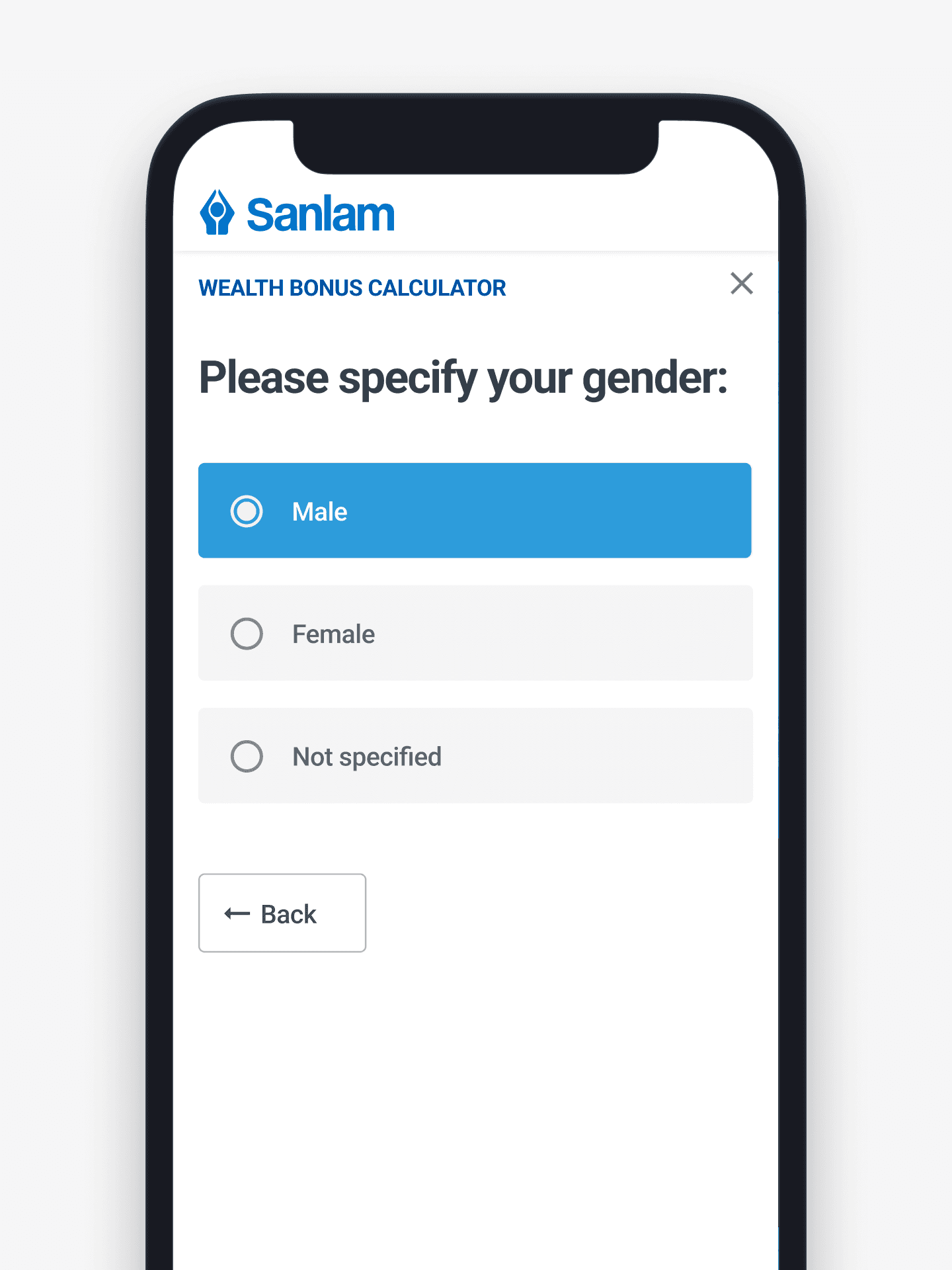 Please specify your gender