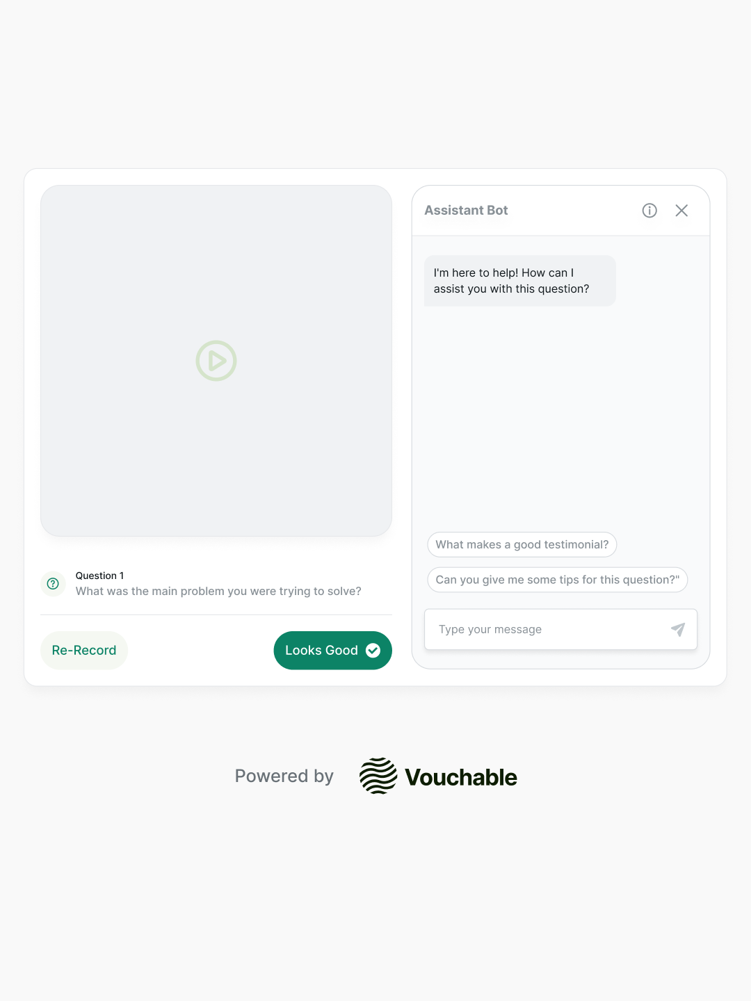 Capture flow — recording state
