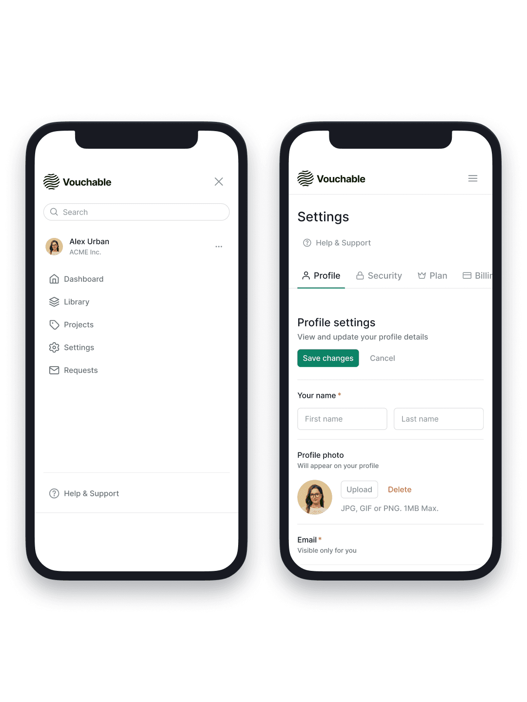Embed widget — testimonial in context on a host landing page